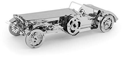 Time 4 Machine Glorious Cabrio Voiture Métal 3D Assemblage Puzzle Mécanique Modélisme Engrenages Kit de Construction DIY Cerveau Jouet pour Enfants et Adultes