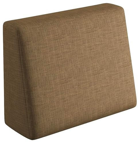 sunnypillow Palettenkissen für Gartenmöbel - Rückenkissen 60x40x20/10cm - Rückenpolster für Bett und Sofa - Palettenpolster, Gartenpolster für Palettenmöbel - Lounge Kissen mit abnehmbarem Bezug Braun