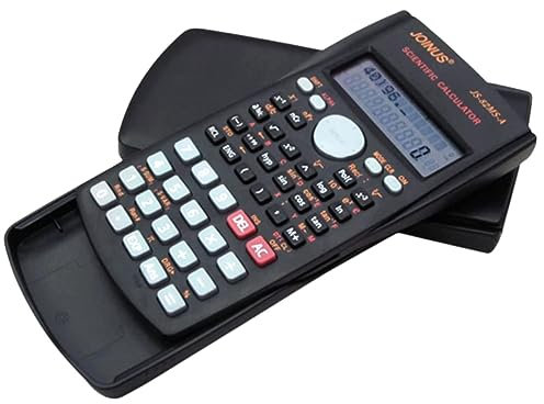 JS-82MS-A Handheld Multi-Function 2-Line Display Digital LCD Scientific Calculator School Secondary For Science Maths Stationary Calculator 240 Calculations Function Auto Power Off