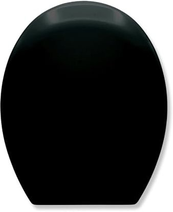 AQUALONA® Luxury Duroplast Toilet Seat – Incredibly Strong and Durable - Oval, Soft Close - Ceramic Appearance - Scratch Resistant - One Button Hinge Release - Click, Lift & Clean Technology (Black)