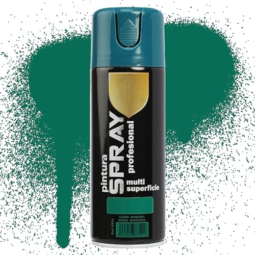 Etrexonline Pintura Spray Multicolor Profesional | 400ml | Adecuado para Metal, Madera & Plástico | Verde Maquina | Secado Rápido | Paquete de 1