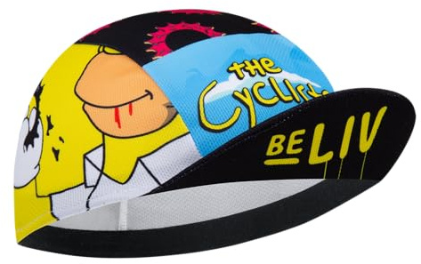 Corsehild Cycling Cap with Sun Visor, Lightweight Polyester Bike Hat for Men & Women, Breathable Under Helmet Design for Road Biking & Outdoor Sports