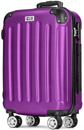 POSH Koffer Groß aus ABS - 100L Innenvolumen - Leichter 3,7kg Hartschalenkoffer 75x50x30 cm - Reisekoffer mit Zahlenschloss - 360° Leichtlauf Rollen - Für Reisen von 10–14 Tagen