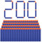 ZWOOS Foam Bullet Darts 200 Pièces 7.2cm EVA Blue Foam Darts Recarga de Bala para N-Strike Elite Series Blasters Kid Toy Guns (Dunkelblau)