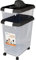 Yorkshire Homeware 3 Piece Airtight Dog Food Storage Container Combo With Measuring Scoop Plastic Pet Dog Cats Animal Dry Food Dispenser (Black)