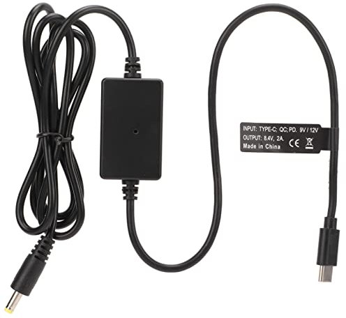 Goshyda 1.36m USB C to DC 8.4V 2A Power Cable for Monitor, Digital Camera, Fill Light and Other Devices with 4.0x1.7mm Connector