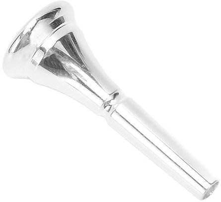 Zerodis Professionelles Silbernes Waldhorn-Mundstück, Messing, F, Klassisch, Silber