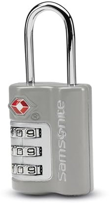 Samsonite 91160-1508 Accesorios de seguridad y cerradura de viaje aprobados por la TSA, gris claro