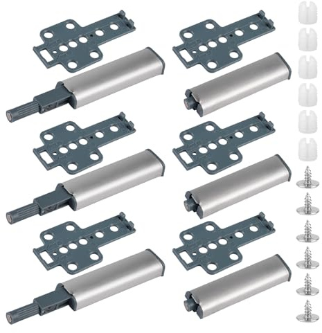 6 stycken tryckdörröppnare push To Open dörröppnare, softclose dörrdämpare, för lådor, skåp, garderob