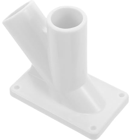 Gatuida Support Mural pour Hampe Drapeau Abs Réglable Double Fixation Solide pour Mât Extérieur Résistant Au Vent pour Drapeaux Doubles