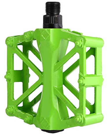 Bediffer Pedales de Bicicleta de Plataforma Plana Antideslizantes Duraderos de Colores Brillantes de Aluminio para Ciclismo de Carreras de Carretera Ligeros (#5)