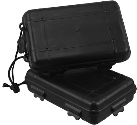 ELAYARD Caja Portapuntas de Flecha Grande Resistente al Agua Golpes, Estuche Organizador Portátil de Plástico para Tiro, 2 Unidades, con Acolchado Interno para Protección Segura