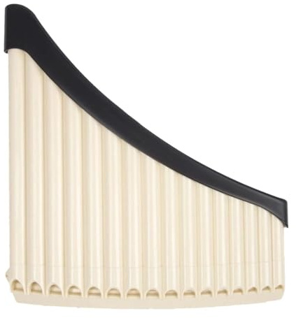mophrati Lasciati trasportare da meravigliose melodie con i flauti di Pan, strumento musicale a fiato progettato per ispirare studenti e bambini alla musica, strumento musicale , beige , 16 tubi