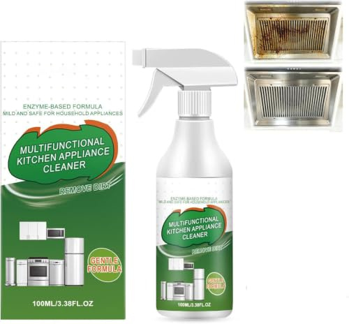 Flycleanse Kitchen Cleaner, 100 ml mångsidig enzym skumrengöring, multifunktionell kraftrengöring för kök, mångsidig, kraftfull, oljefläckar köksrengöring för ugn, spis, köksfläkt (1 st)
