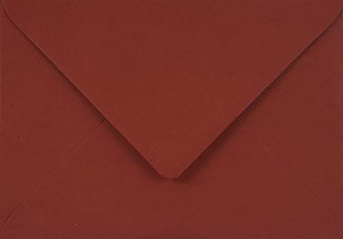 Netuno 100 farbige Briefumschläge Dunkelrot DIN B6 12,5 x 17,5 cm 115g Sirio Color Cherry elegante Umschläge bunt hochwertig für Hochzeit Geburtstag Weihnachten Einladungskarten Briefkuverts edel