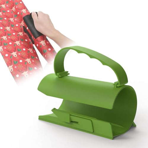 Anyingkai Taglierina scorrevole per carta da imballaggio,Taglierina per carta da regalo di natale,Taglierina di carta del rotolo,Fast Cut Taglia Carta da Regalo,Regalo Taglierina per Carta