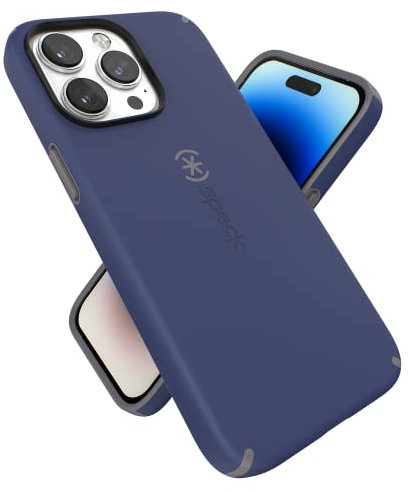 Speck Products CandyShell Pro Schutzhülle für iPhone 14 Pro Max, Preußischblau/Wolkengrau