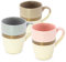 Blümelhuber Tassen Set aus Keramik mit Golddekor - 3er Set bunte Tasse - 300ml Fassungsvermögen