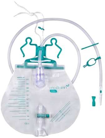 Medi-Inn PRO Urinbeutel closed System, 120 cm, 2000 ml, steril verpackt (25 Stück)