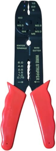 Home Avenue 8 Crimper Plier Crimping Pliers Tool Cable Wire Electrical Terminals Stripper U Tool Kit Self-Adjustable Ratchet Crimping Pliers Set