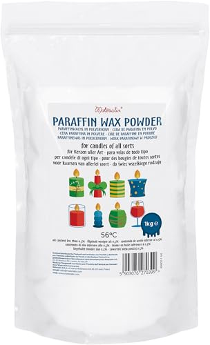 Materialix Cera di paraffina in polvere - diverse dimensioni (1 kg) - cera per candele, sabbia per candele