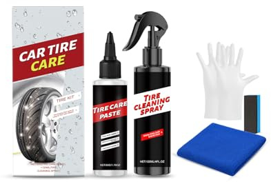 Trim Tire Dressing Buff for Shine, Multifunctional Auto Cleaner, Trim & Tire Dressing, Set per la cura dei pneumatici e la cura dei cerchioni