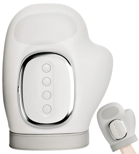 Hand Massager for Arthritis, Hand Massager, Electric Massager, 3 Modes & 5 Strengths, with Thermotherapy, Human Hand Similar Kneading, Gifts for Family and Friends (A)