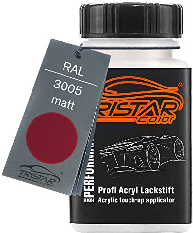 TRISTARcolor RAL 3005 Weinrot matt Lackstift 50 ml schnelltrocknend