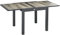 Outsunny Extending Garden Table, Outdoor Dining Table for 6, Aluminium Frame Rectangular Patio Table with Plastic Board Tabletop,80/160L x 80W x 75H cm, Beige