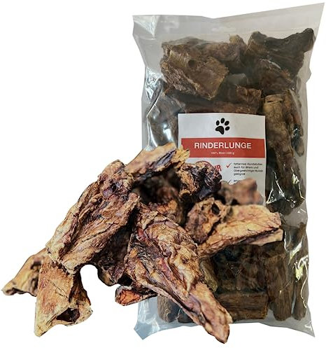 FROKI Premium Rinderlunge für große & kleine Hunde 500g | 100% Rind | 100% Natürlich | Futter-Snack | Hunde-Leckerlis | Natur-Kausnack | Zahnpflege | ohne Zusatzstoffe | Belohnung