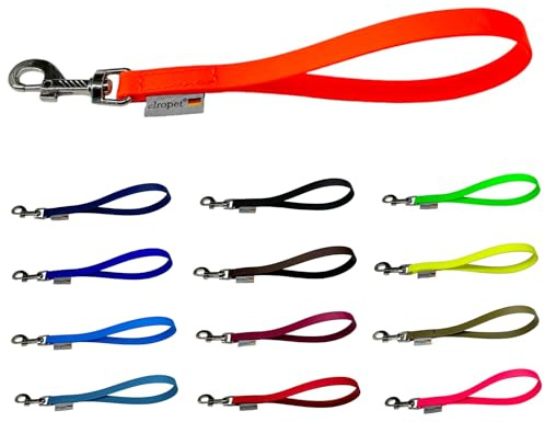 Kurzführer Biothane/Hundeleine Biothane 9mm / 13mm / 16mm (Hellblau, Länge: 30cm / Breite: 9mm)