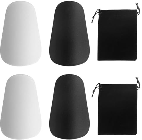 2 PairesMini Protege Tibia FootProtège-Tibias de Football, tProtège Tibia Foot, Protège Tibias de Football Courir, Shin Guards pour Enfants Adultes Hommes Garçons Filles Adolescents(Noir/Blanc,5x8cm)
