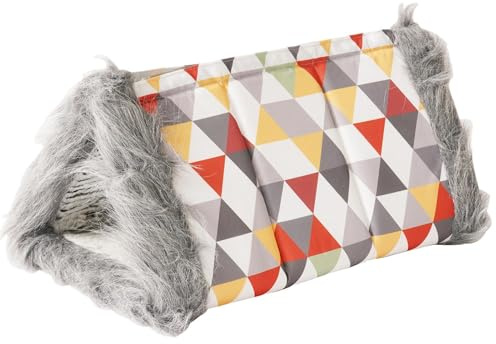 Hogvinnatil Cabane pour Chat - Nid en Peluche Lavable Chaud Amovible,Caverne De Sommeil pour Chat D'Intérieur,pour Détente Maison Extérieur Salon Chambre Jardin Petit Chien Animal De Compagnie