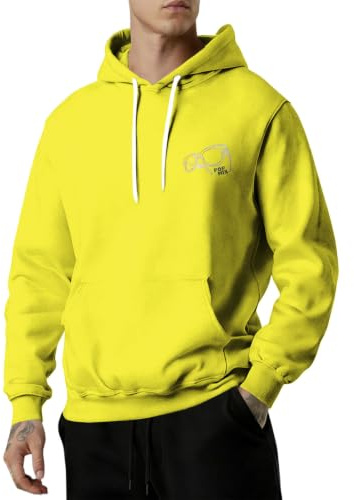 Hoodie oversize Y2K Fashion med fickor sweatshirt herr med tryck | Tröja herr med huva varm bekväm tröja lätt tunn huva enfärgad arbetströja casual huvtröja