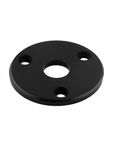 Bogart Guitar Jack Socket Plate Round Metal Output Jack Plate Cover for Guitar Bass Ukulele Banjo Mandolin with Mounting Screws Black. HJ 008-BK