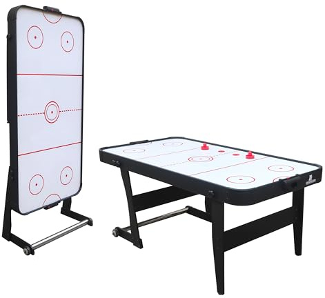 Cougar Icing XL Air Hockey De Table Pliable pour L'Intérieur | Accessoires Inclus | Table Jeu Airhockey pour Tous Les âges