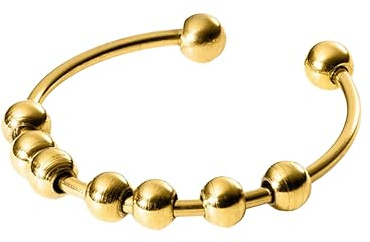Purelei Antistress Anello Shade (oro) – Anello antistress donna in acciaio inossidabile resistente – Waterproof – Misura 50-60 – Anelli di moda per il tuo look personalizzato