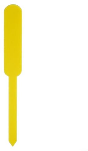 Gardening Essentials Lot de 100 étiquettes de plantes en plastique pour marquer les types et enregistrer la croissance dans votre jardin (jaune)