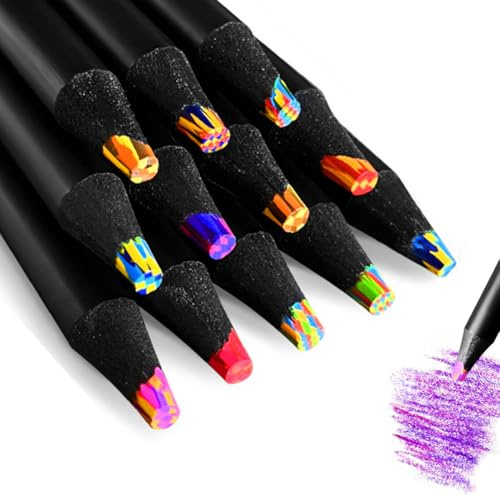HABNI 12 Pezzi Colori Matite Colorate, Regalini Fine Festa Compleanno Bambini, Regalo Bambina 4-12 Anni, Matite Colorate Professionali, Cancelleria Bambina, Gadget Compleanno Bambini