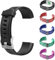 Ymhapp 1 x schwarzes Ersatz-Armband, verstellbares Armband, Zubehör, Ersatzbänder, Fitness-Tracker für ID115Plus HR Smartwatch-Armbänder