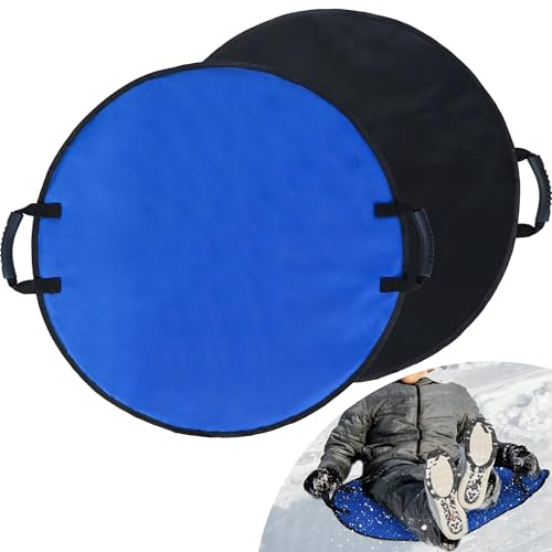 26 Foldable Snow Sled Foam Saucer Disc Sled with Handles Portable Durable Lightweight Snow Boards for Winter Outdoor Fun
