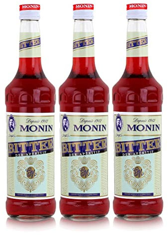 Monin Sirup Bitter Apéritif 0,7L 3er Pack