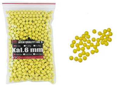 Eva Shop® Premium Softairmunition Airsoft Softair Kugeln Munition BRD Qualität BGS Munition 1000 Stück 0,12g Gelb