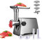 BenRich Meat Mincer Grinder, Electric Meat Grinder and Sausage Maker Max 2800 Watt Powerful Copper Motor Stainless Steel Body for Home Use