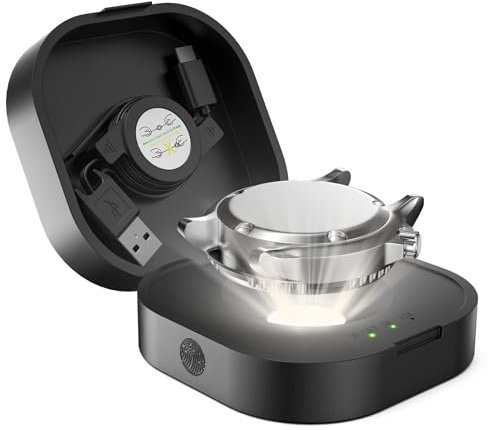 JIANDUN Solarbetriebene Uhr Schnellladegerät für alle Eco Solar Uhren Reloj Hombre Solar Pad Power Smart Watch, tragbares Design, Timing-Funktion