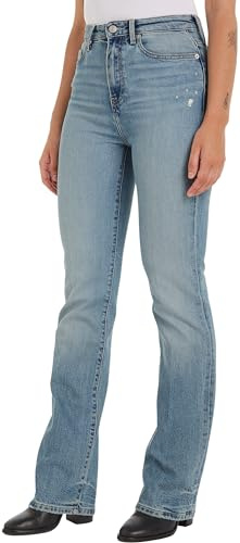 Tommy Hilfiger Jeans Donna Bootcut Vita Alta, Blu (Ash), 29W/30L
