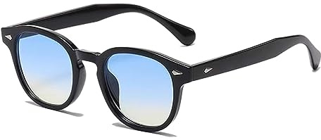 LHSDMOAT Lunettes de soleil rondes vintage style Depp années 70 pour hommes femmes, protection UV400, lunettes de soleil de carnaval pour la conduite, les voyages et les fêtes