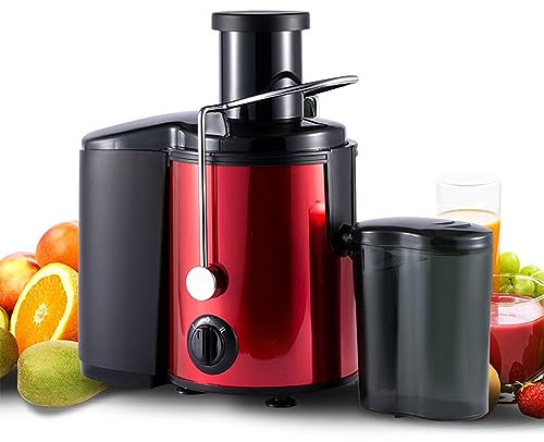 800W Estrattore di Succo Professionale, MOKEKA Centrifuga Frutta e Verdura, 2 Velocità, Pulizia Facile, Acciaio Inox, Base Anti-Scivolo