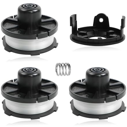 Newtic 3 Stücke Fadenspulen für Makita Trimmer Rasentrimmer, Fadenspule DUR181 DUR181Z DUR181RF 195858-1/196146-9, Fadenspulen ersatzspule für Akku Trimmer Rasentrimmer