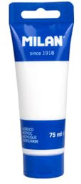 MILAN® Tubo 75 ml pintura acrílica blanco